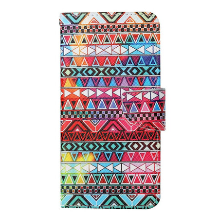 Custodia iPhone 13 Pro Patchwork con cinturino