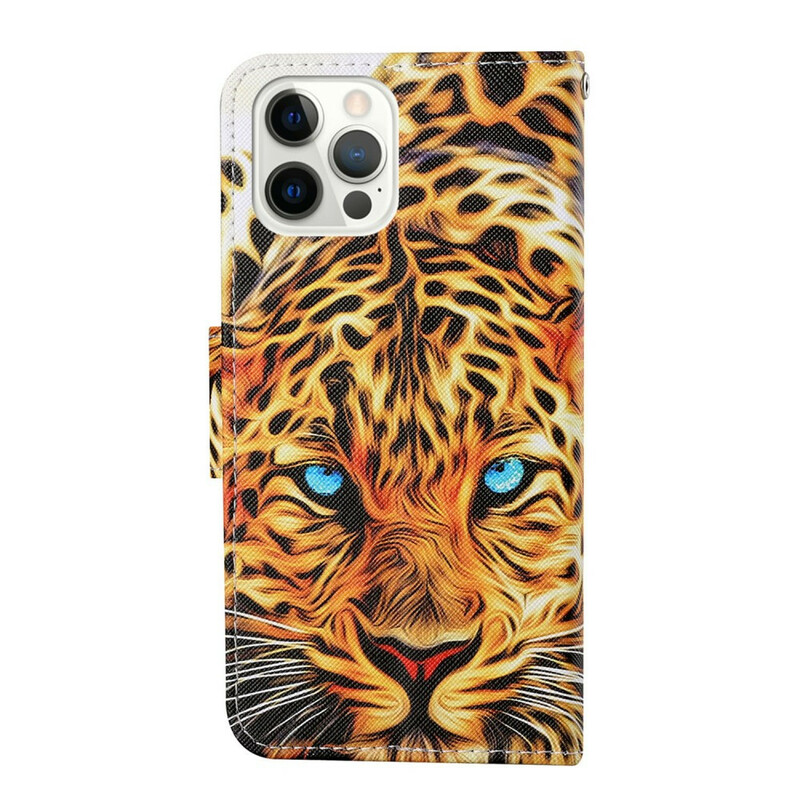 Custodia iPhone 13 Pro Tiger con cinturino