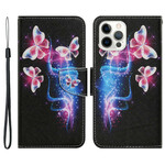 Custodia per iPhone 13 Pro Magic Butterflies