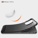 Custodia per iPhone 13 Pro in fibra di carbonio spazzolata