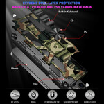 Custodia rimovibile per iPhone 13 Pro Camouflage