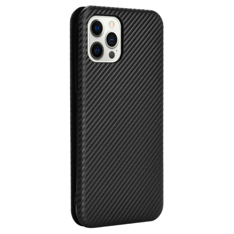 Flip Cover iPhone 13 Pro in fibra di carbonio