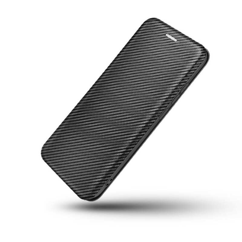 Flip Cover iPhone 13 Pro in fibra di carbonio