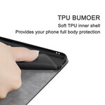Flip Cover iPhone 13 Pro effetto pelle bicolore
