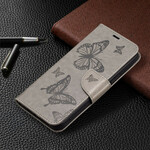 Custodia per iPhone 13 Pro con cordino stampato a farfalla