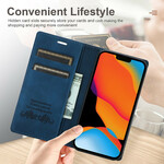 Flip Cover iPhone 13 Pro Style Pelle Cuciture Chiusura magnetica