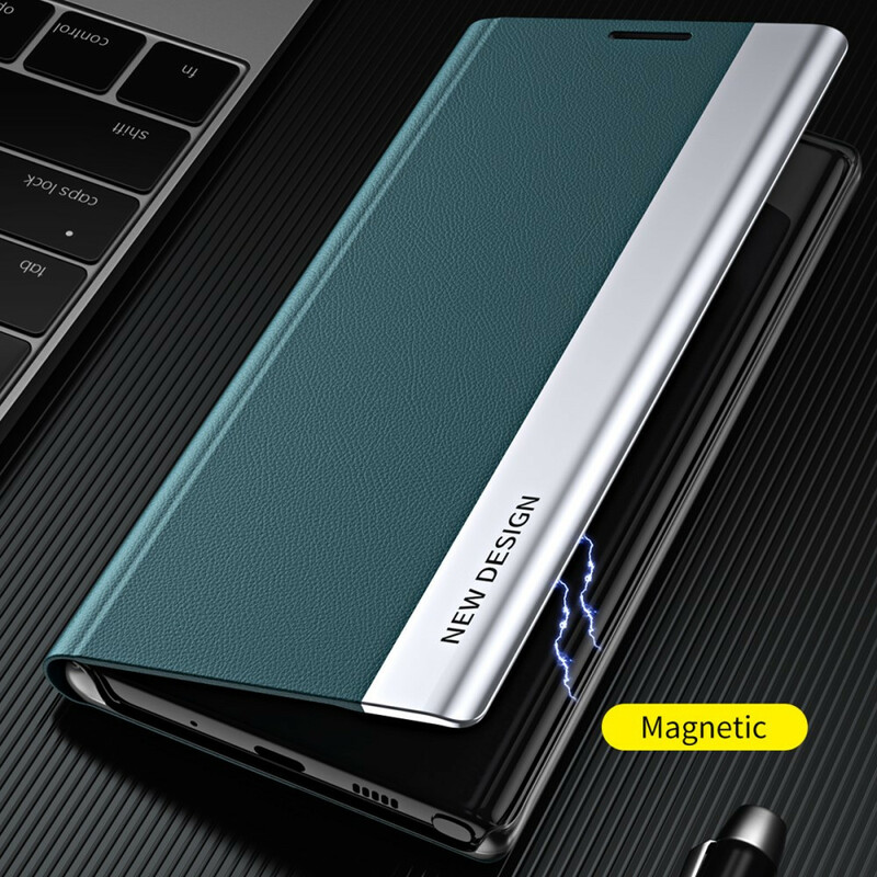 Flip Cover iPhone 13 Pro in similpelle con chiusura magnetica