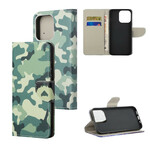 Custodia per iPhone 13 Pro Max in versione militare mimetica