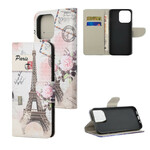 Custodia iPhone 13 Pro Max Torre Eiffel Retro