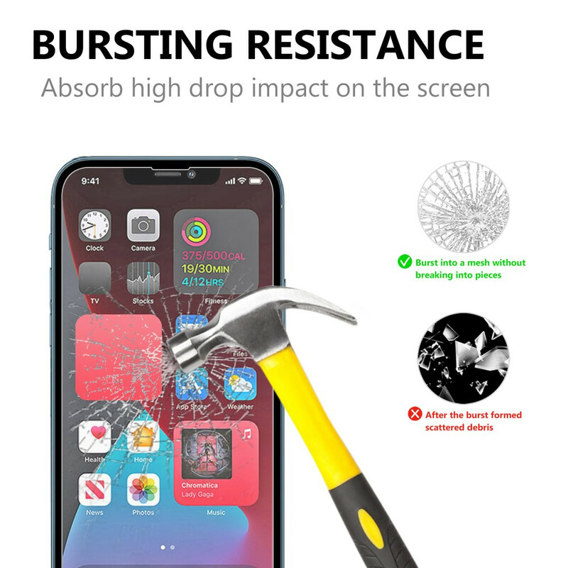 Protezione in vetro temperato (2 pezzi) per lo schermo dell'iPhone 13 / 13 Pro