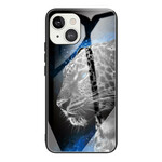 Cover rigida per iPhone 13 Faccia da felino