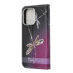 Custodia per iPhone 13 Dragonfly con cordino