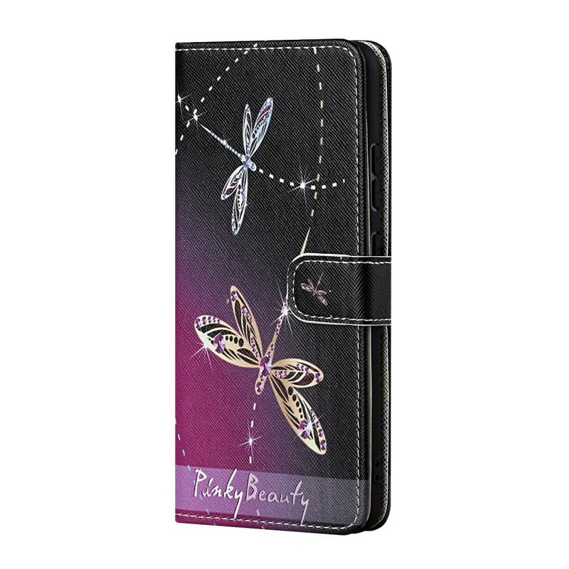 Custodia per iPhone 13 Dragonfly con cordino