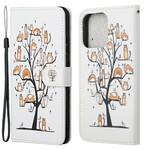 Custodia con cordino per iPhone 13 Funky Cats