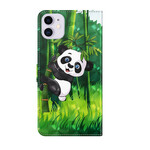 Custodia per iPhone 13 Panda e Bambù