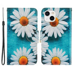 Custodia con cordino per iPhone 13 Daisy