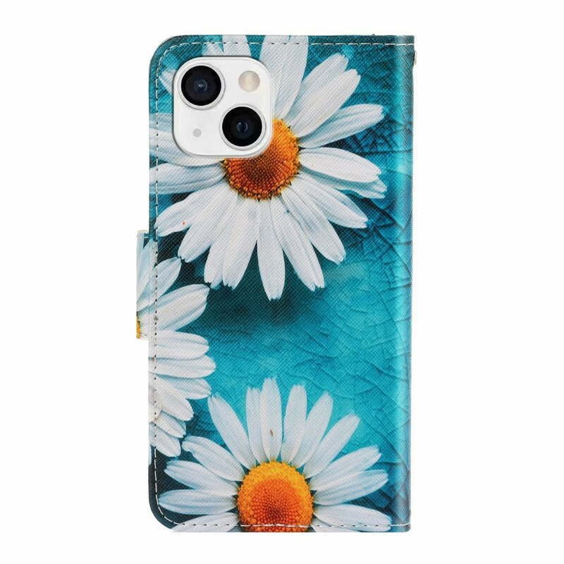 Custodia con cordino per iPhone 13 Daisy