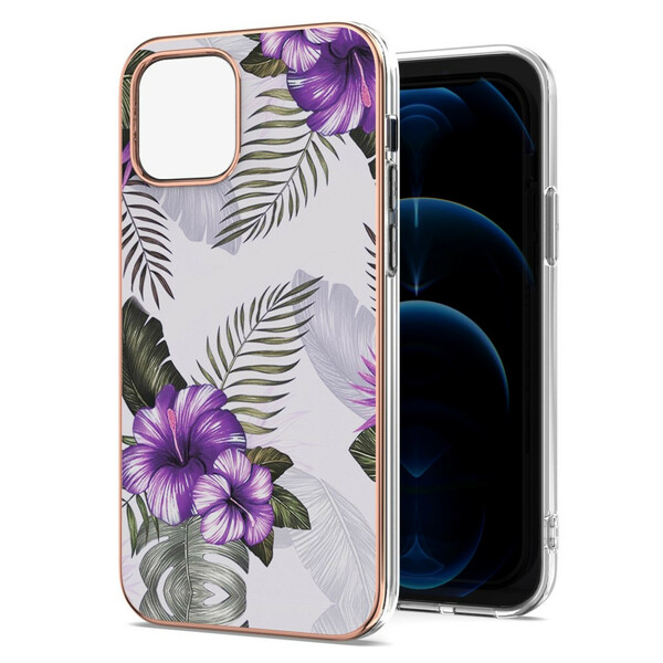 Custodia per iPhone 13 Fiori viola