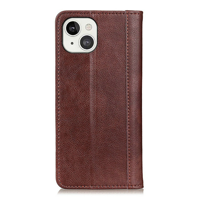 Flip Cover iPhone 13 in pelle Split Elegance