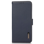 Custodia iPhone 13 in vera pelle Litchi KHAZNEH