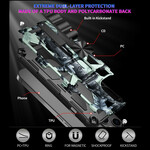 Custodia iPhone 13 Camouflage con supporto rimovibile