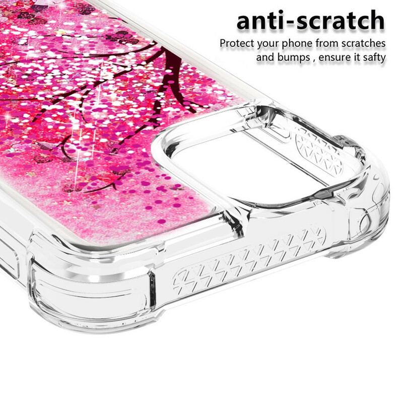 Custodia iPhone 13 Albero Glitter