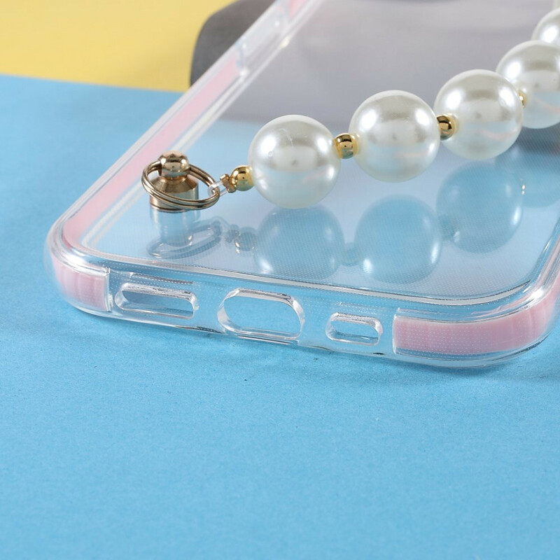 iPhone 13 Custodia in silicone Bracciale perline