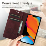 Flip Cover iPhone 13 Stile Pelle Cuciture Chiusura magnetica