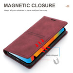 Flip Cover iPhone 13 Stile Pelle Cuciture Chiusura magnetica