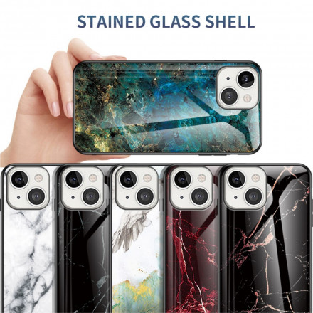 iPhone 13 Custodia Marble Colors Vetro temperato