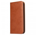 Flip Cover iPhone 13 Struttura in pelle