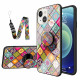 Custodia magnetica Patchwork per iPhone 13