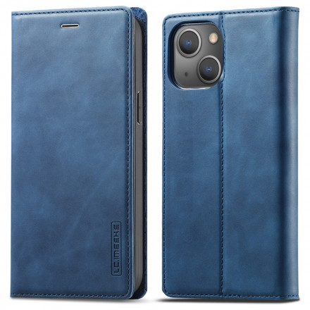 Flip Cover iPhone 13 LC.IMEEKE effetto pelle