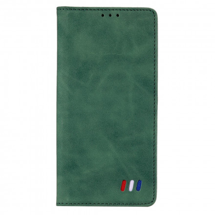 Flip Cover iPhone 13 Stile Pelle Tricolore