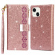Custodia iPhone 13 Glitter Wallet Zip