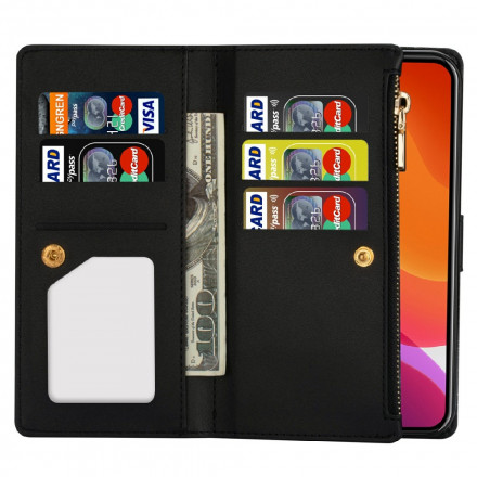 Custodia iPhone 13 Glitter Wallet Zip