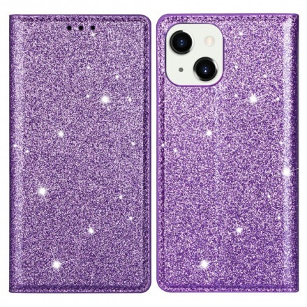 Flip Cover iPhone 13 stile Glitter
