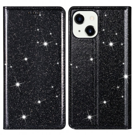 Flip Cover iPhone 13 stile Glitter