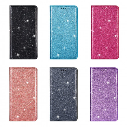 Flip Cover iPhone 13 stile Glitter