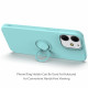 Custodia in silicone per iPhone 13 con supporto e cinturino