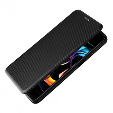Flip Cover Motorola Edge 20 Lite in silicone color carbonio