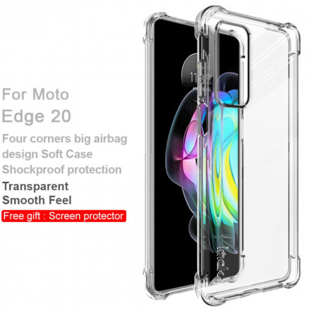 Motorola Edge 20 Custodia trasparente con pellicola per schermo IMAK