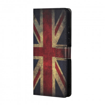 Xiaomi Redmi 10 Inghilterra Custodia con cinturino con bandiera