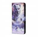 Custodia Xiaomi Redmi 10 Winter Wolf con cinturino