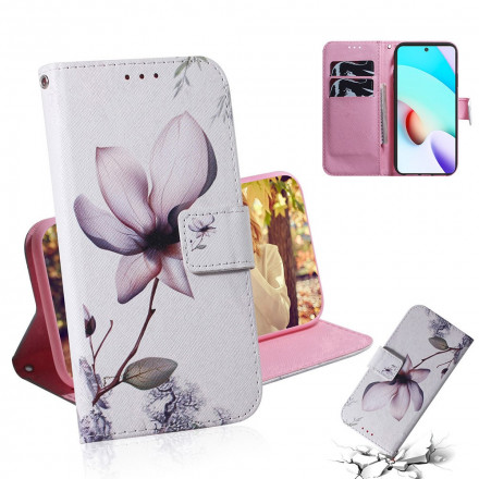 Xiaomi Redmi 10 Fiore Custodia Rosa Antico