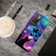 Xiaomi Redmi 10 Custodia Gatto e Farfalle nello Spazio