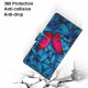 Xiaomi Redmi 10 Custodia a farfalla con sfondo blu