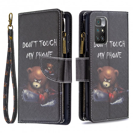 Custodia Xiaomi Redmi 10 Zipper Pocket Bear