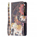 Custodia Xiaomi Redmi 10 Elephant Zipper Pocket