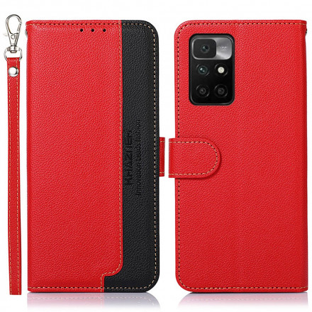 Xiaomi Redmi 10 Style Litchi Custodia RFID KHAZNEH